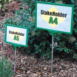 Sign stakes for your own laminated print